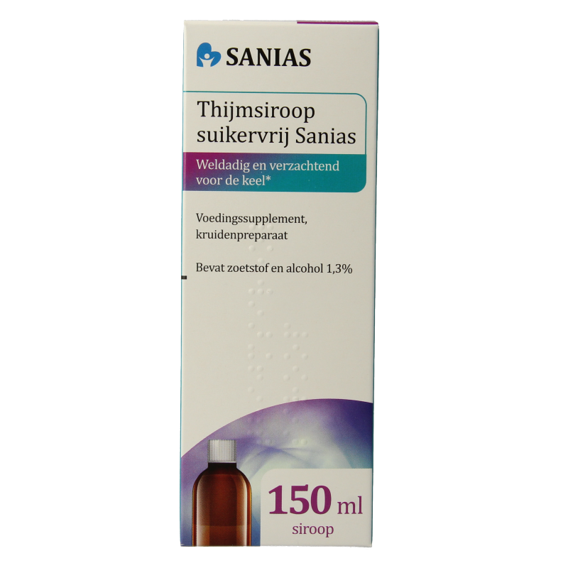 Sanias Thijmsiroop suikervrij 150 Milliliter