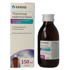 Sanias Thijmsiroop suikervrij 150 Milliliter
