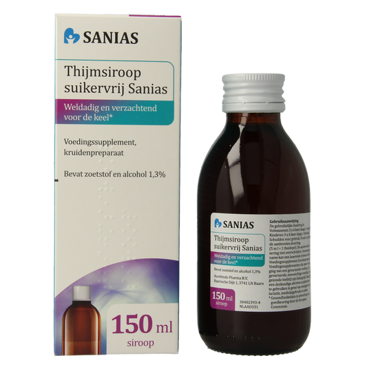 Sanias Thijmsiroop suikervrij 150 Milliliter
