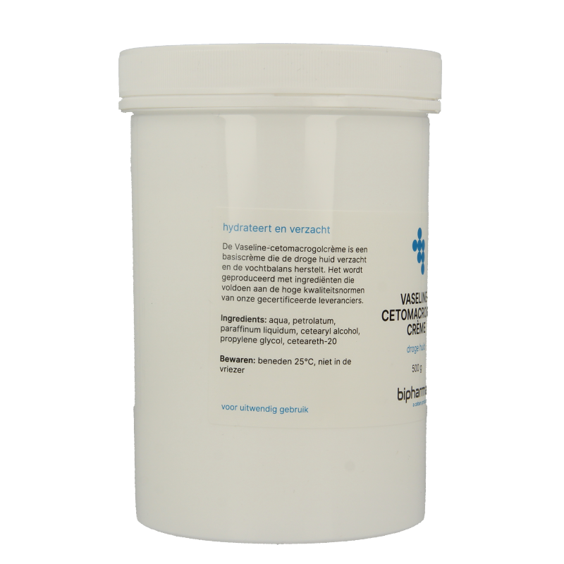 Bipharma Vaselinecetomacrogolcreme 500 Gram