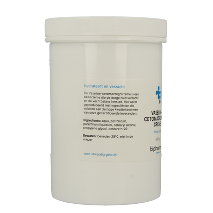 Bipharma Vaselinecetomacrogolcreme 500.00 Gram
