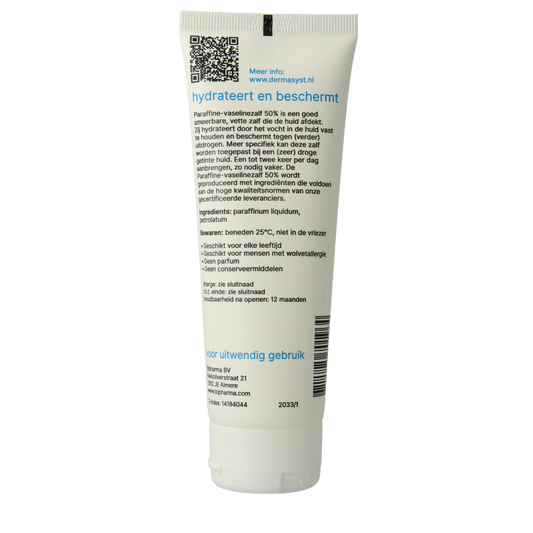 Bipharma Parafine-vaselinezalf 50% losse tube 100 Gram