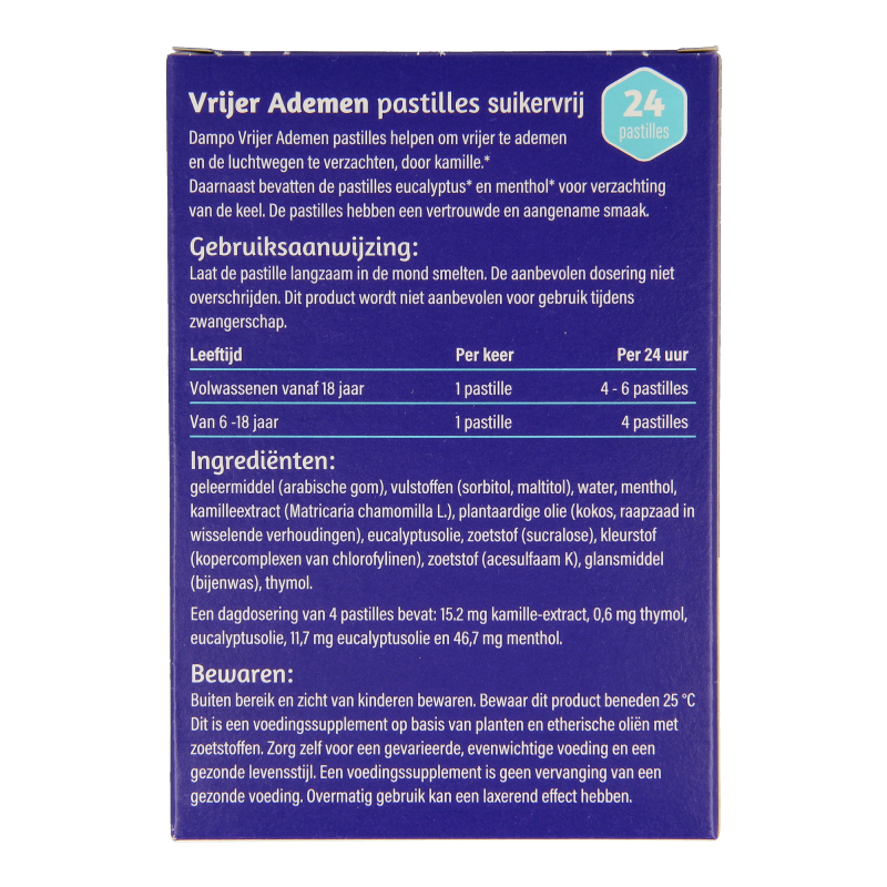 Dampo Ademvrij pastilles 24 Pastilles