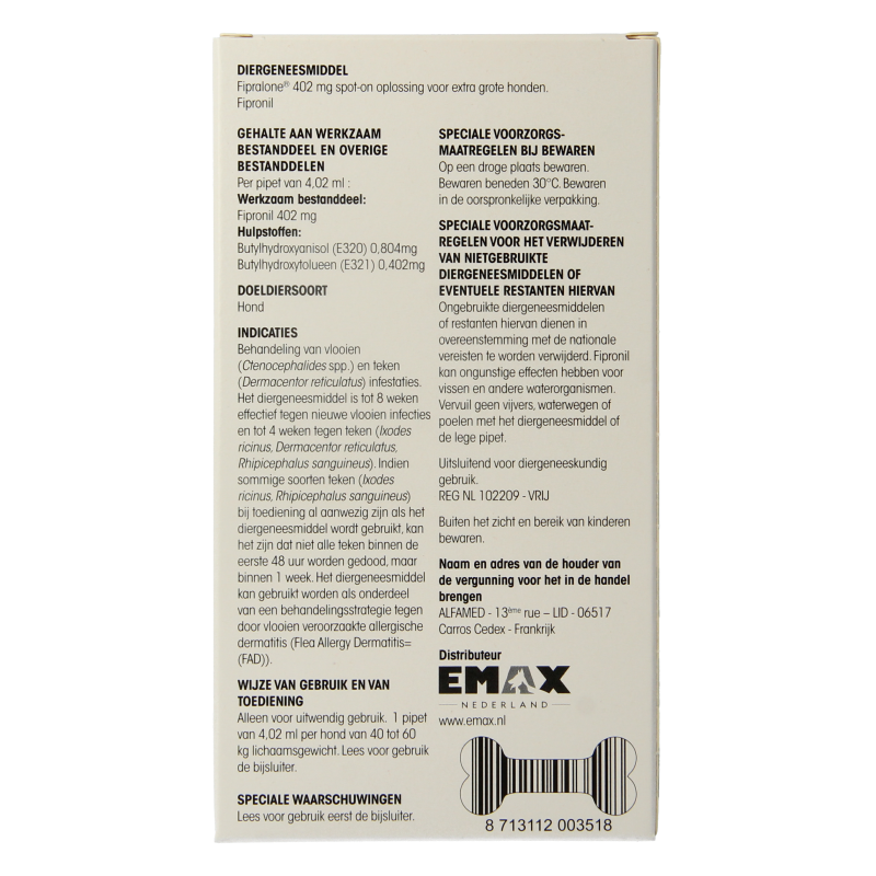 Exil Fipralone spot on hond X large 3 Stuks