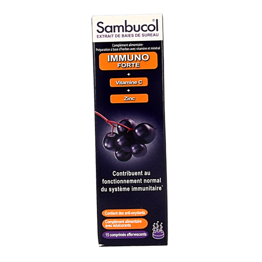 Sambucol Immuno forte bruistabletten suikervrij 15 Bruistabletten