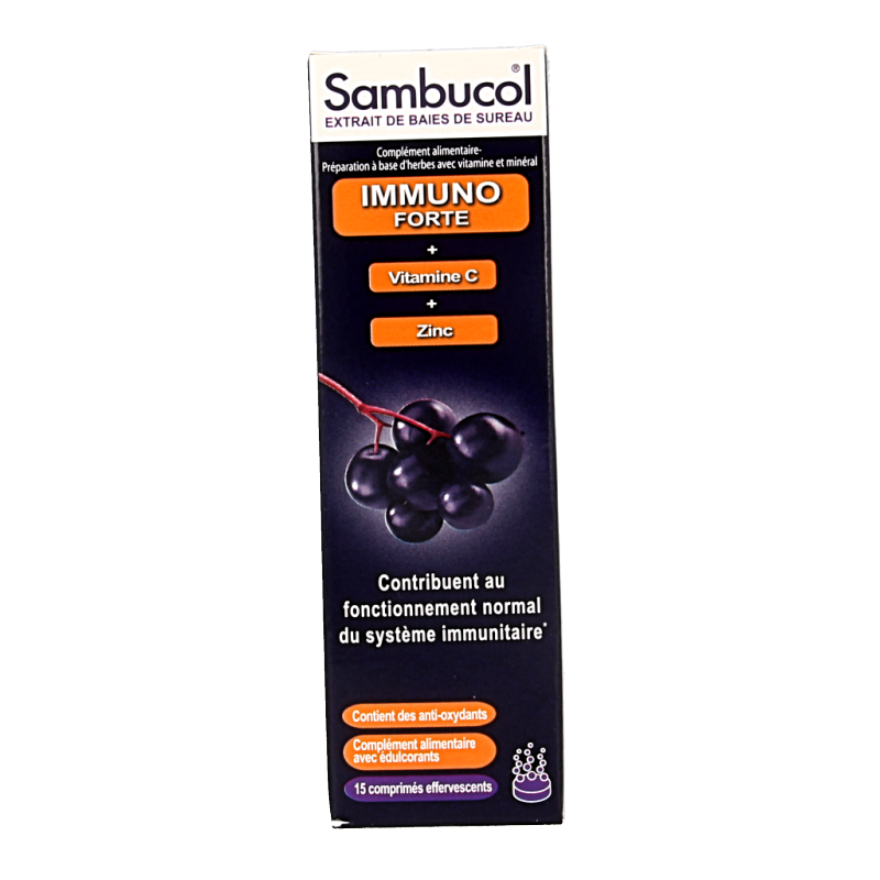 Sambucol Immuno forte bruistabletten suikervrij 15 Bruistabletten