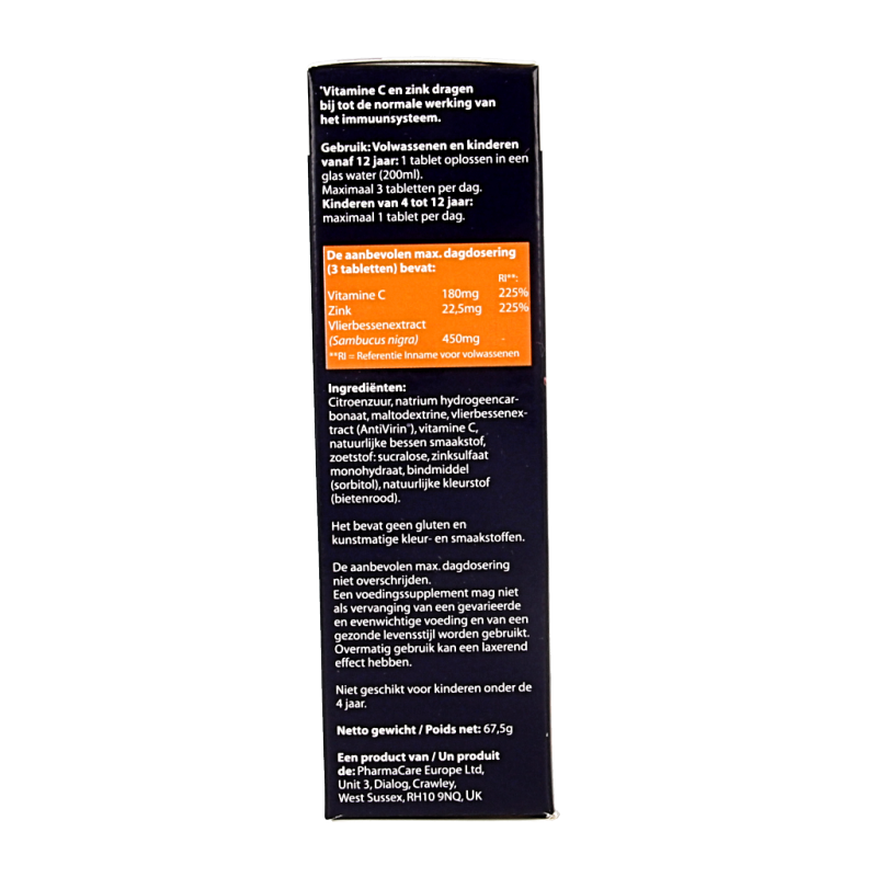 Sambucol Immuno forte bruistabletten suikervrij 15 Bruistabletten