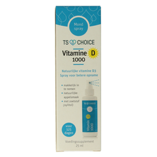 TS Choice Vitaminespray vitamine D 1000 25.00 Milliliter