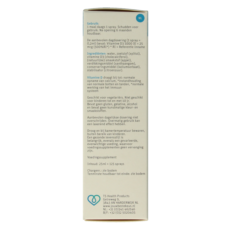 TS Choice Vitaminespray vitamine D 1000 25 Milliliter