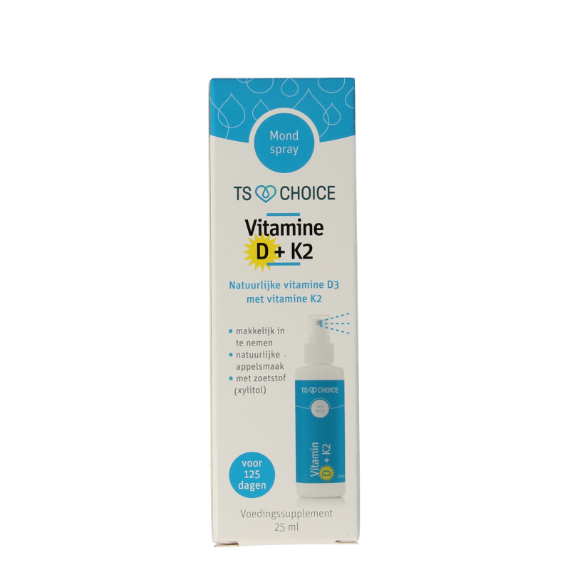 TS Choice Vitaminespray vitamine D3 + K2 25 Milliliter