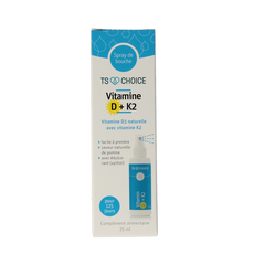 TS Choice Vitaminespray vitamine D3 + K2 25 Milliliter