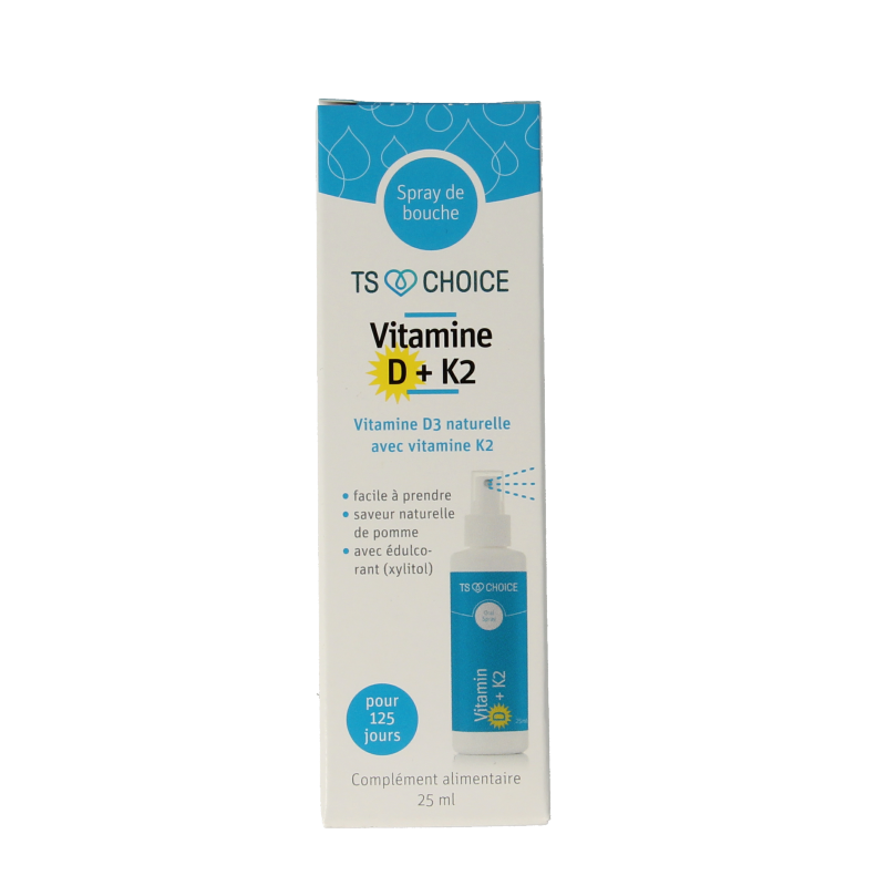 TS Choice Vitaminespray vitamine D3 + K2 25 Milliliter