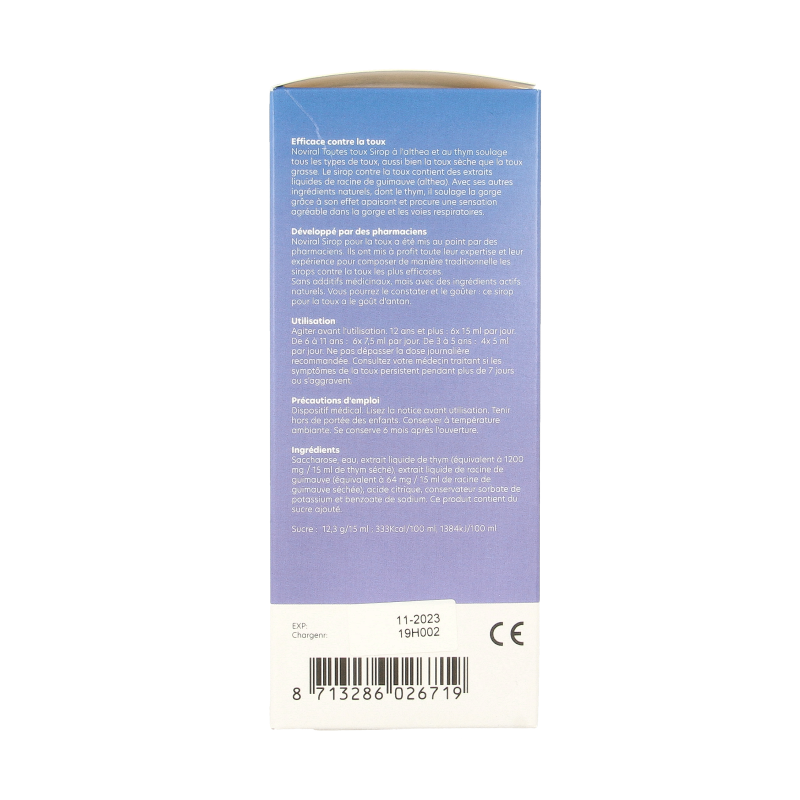 Noviral Alle hoest althea en tijmsiroop 200 Milliliter