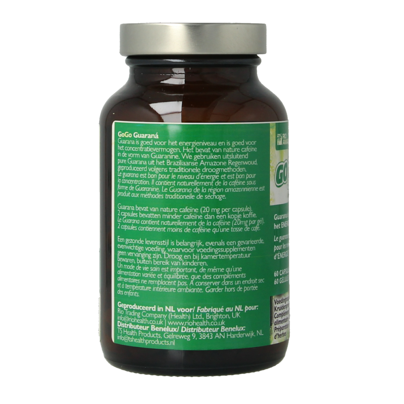 Rio Amazon Gogo guarana 60 Vegetarische capsules