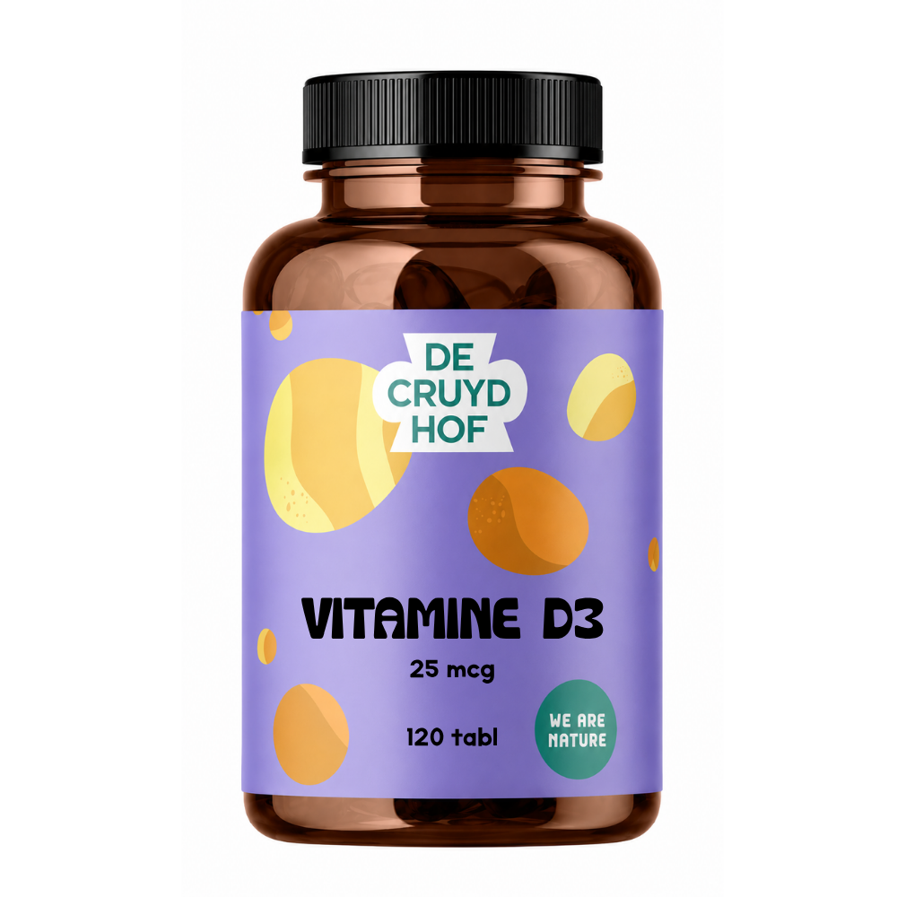 De Cruydhof De Cruydhof Vitamine D3, 120 tabl 120.00 Tabletten
