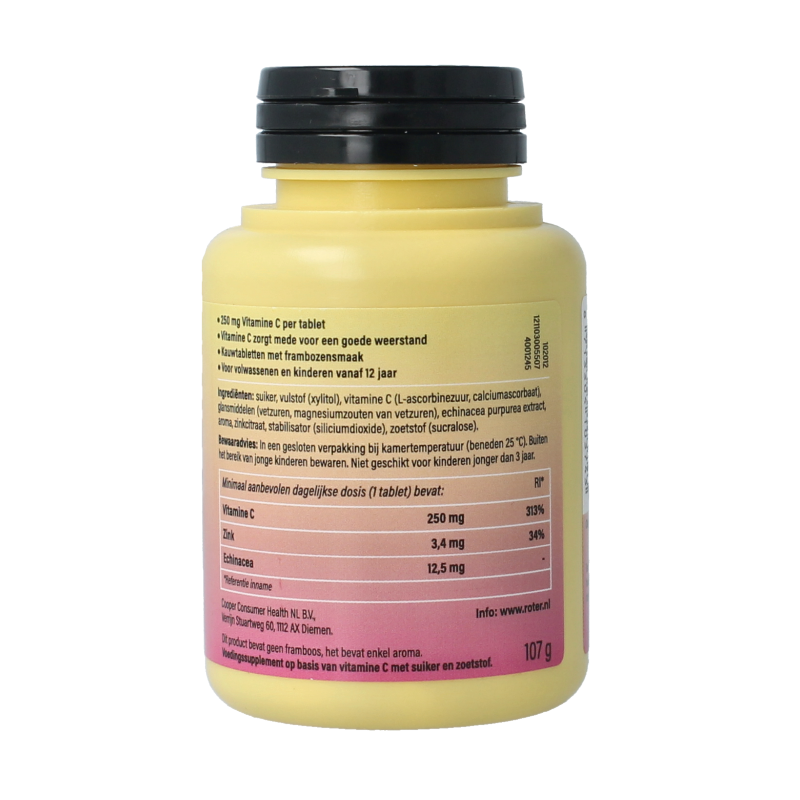 Roter Vitamine C weerstand forte 250mg 75 Tabletten