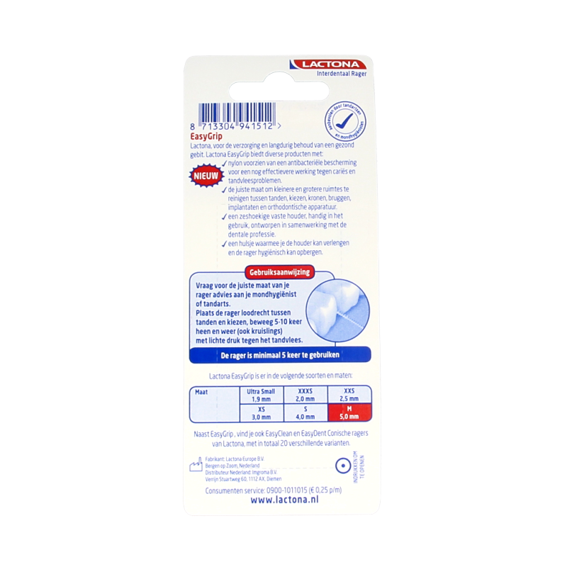 Lactona Easygrip M 5.0mm 6 Stuks