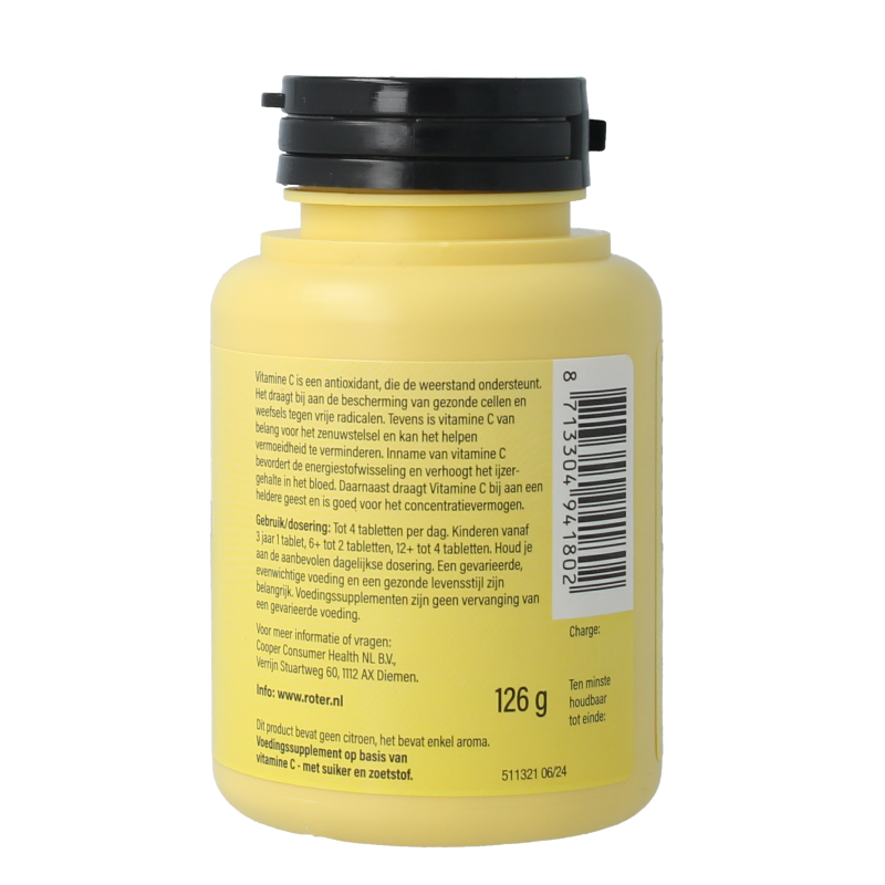 Roter Vitamine C 70 mg 400 Kauwtabletten