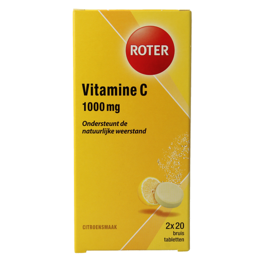Roter Bruistabletten citroen vit C duopack 40 Bruistabletten