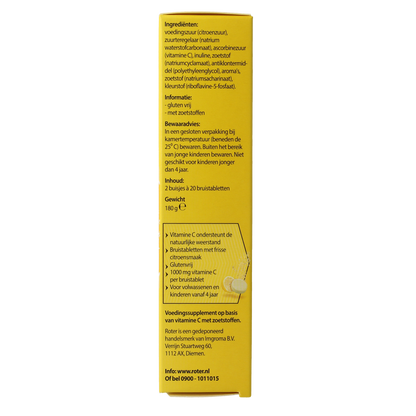 Roter Bruistabletten citroen vit C duopack 40.00 Bruistabletten