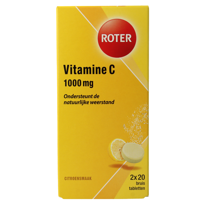 Roter Bruistabletten citroen vit C duopack 40 Bruistabletten