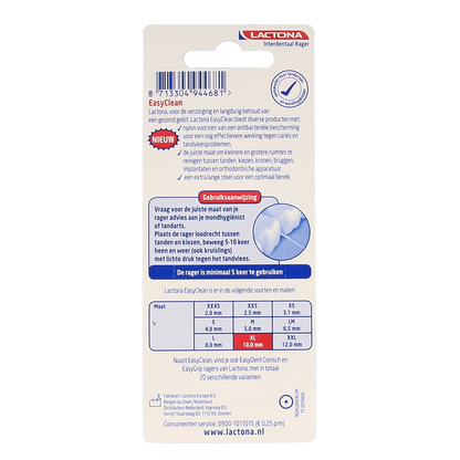 Lactona Easyclean XL 10.0mm 8.00 Stuks