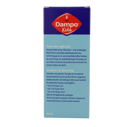 Dampo Kids alle hoest nacht 100.00 Milliliter