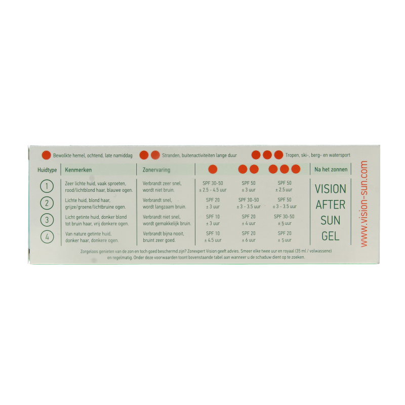 Vision Aftersun aloe vera gel 180 Milliliter