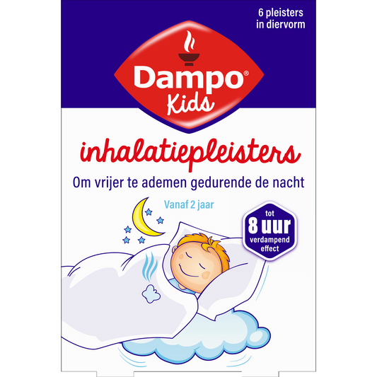 Dampo Kids inhalatiepleister diervormig 6.00 Stuks