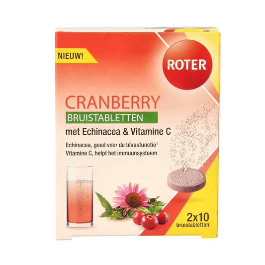 Roter Cranberry vitamine C & echinacea duopack 20 Bruistabletten