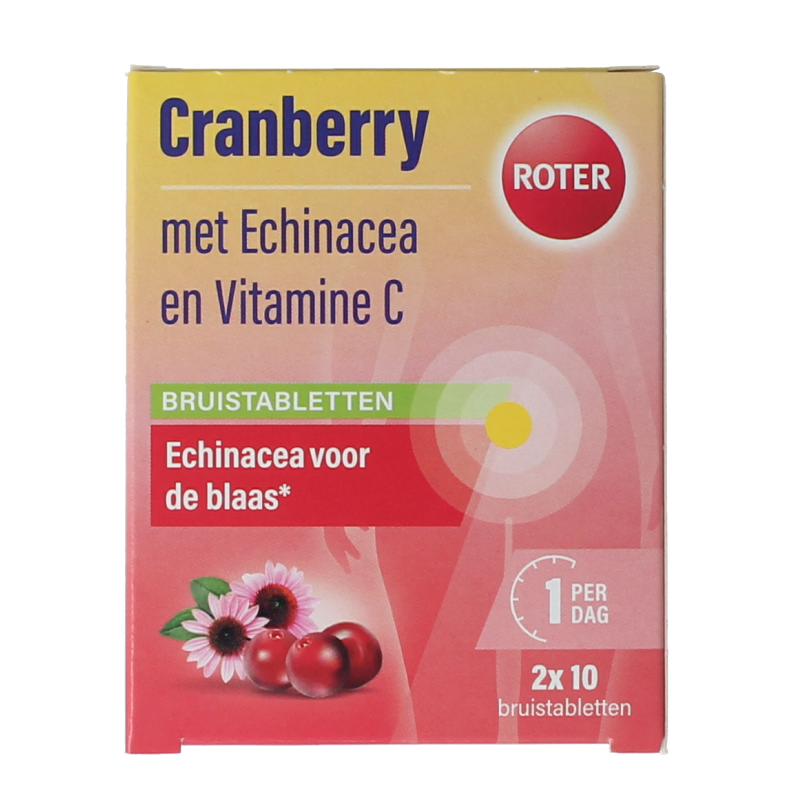 Roter Cranberry vitamine C & echinacea duopack 20 Bruistabletten