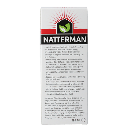 Natterman Hoest drank alle hoest suikervrij 120.00 Milliliter