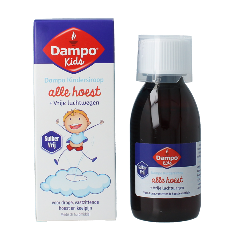 Dampo Kindersiroop alle hoest suikervrij 120 Milliliter