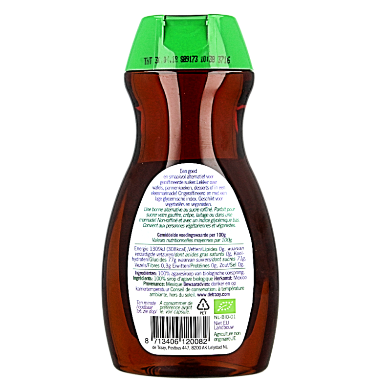 Traay Agavesiroop donker en rijk bio 350 Gram