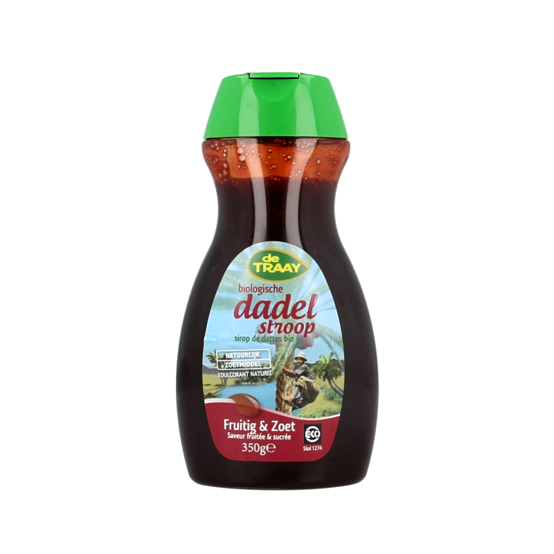 Traay Dadelstroop fruitig & zoet bio 350 Gram