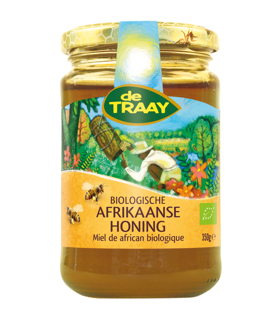 de Traay Afrikaanse honing bio 350.00 Gram
