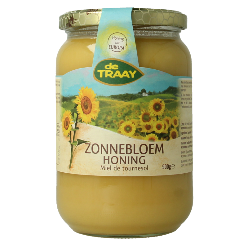Traay Zonnebloem honing 900 Gram