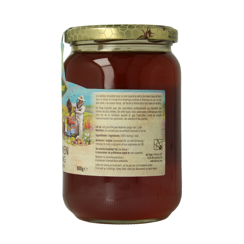 Traay Bloemenhoning vloeibaar 900 Gram