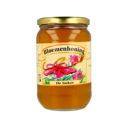 De Imker Bloemenhoning vloeibaar 900 Gram
