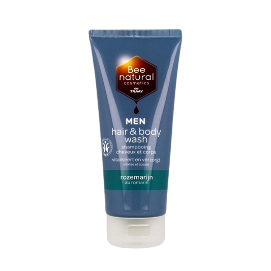 Traay Bee Honest Hair & body wash men rozemarijn 200 Milliliter