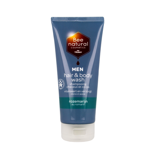 Traay Bee Honest Hair & body wash men rozemarijn 200.00 Milliliter