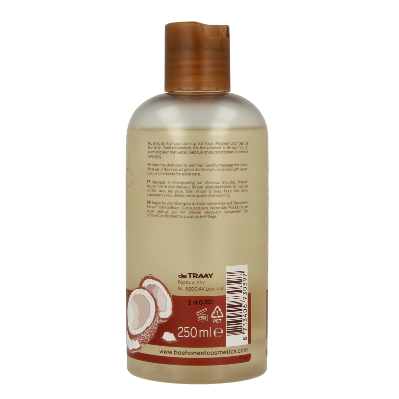 Traay Bee Honest Shampoo kokos & honing 250 Milliliter