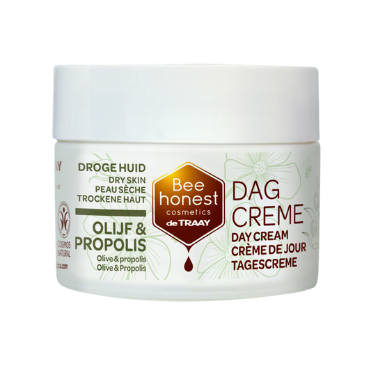 Traay Bee Honest Dagcreme olijf propolis 50.00 Milliliter