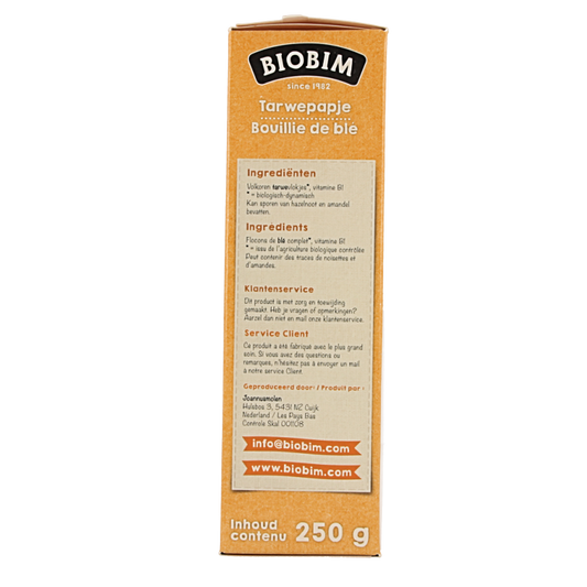 Biobim Tarwepapje 12 maanden bio 250 Gram
