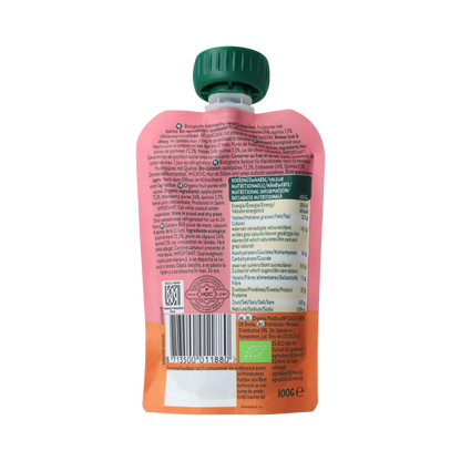 Organix Knijpfruit appel, aardbei & quinoa 12 maanden bio 100.00 Gram
