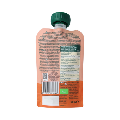 Organix Knijpfruit havermout, abrikoos, banaan 12M+ bio 100.00 Gram