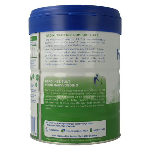 Hero Nutrasense comfort+ AR opvolgmelk 2 (6+mnd) 700 Gram