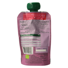 Organix Knijpfruit appel, aardbei en bosbessen 6+M bio 100.00 Gram