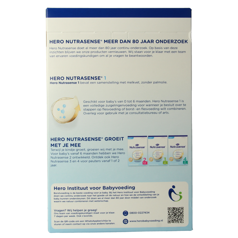 Hero Nutrasense zuigelingenmelk 1 (0-6mnd) 700 Gram