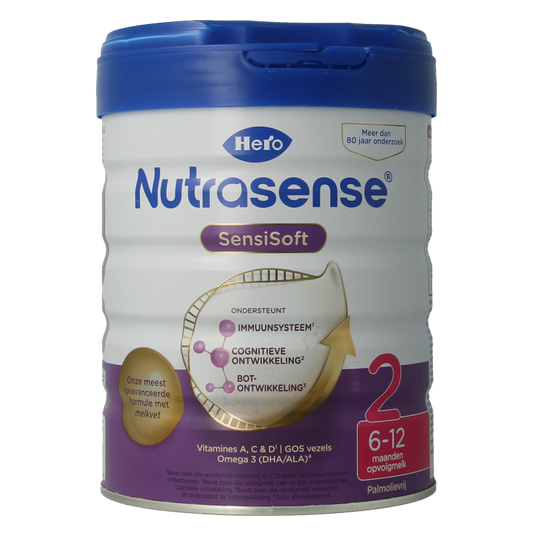 Hero Nutrasense SensiSoft opvolgmelk 2 (6-12mnd) 800 Gram